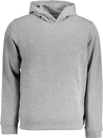 Calvin Klein Sport Hoodie Grijs Lange Mouw Polyester - Heren - Hoodies - Grijs - L - Polyester - Hoodies & sweatvesten