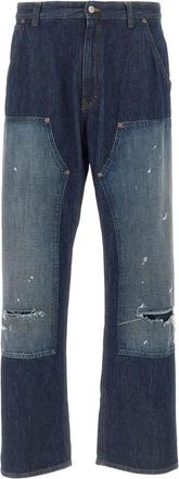 Maison Margiela Wide Leg Jeans - Heren - Regular Fit Jeans - Blauw - W32 - Katoen - Jeans