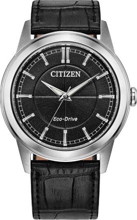 Citizen Rolan Black Dial Leather Strap AW2110-06E