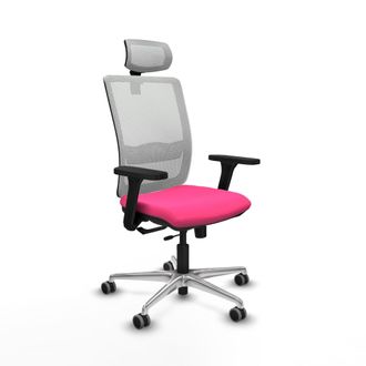 Piqueras y Crespo Silla De Oficina Piqueras Y Crespo Haches Rosa Similpiel