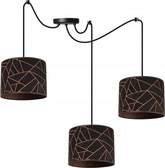 OEM L&aacute;mpara De Techo Colgante, Pantalla Con Estampado De Ara&ntilde;a, Cobre