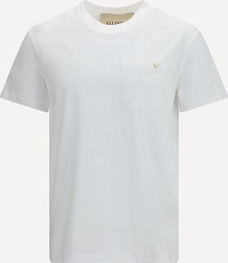 Valentino Cotton T-shirt with VGold Male XL