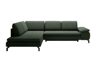 VENTE-UNIQUE.COM Sof&aacute; rinconera tela verde