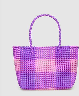 Moka London Sac Scoubidou M Rose Clair Violet