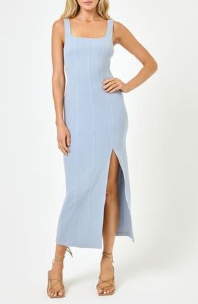 L*Space Vivienne Rib Cover-Up Dress in Haze at Nordstrom Rack, Size X-Small