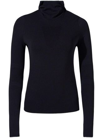 Perfect Moment seamless hooded top - women - Polyester/Nylon/Elastane - S - Black