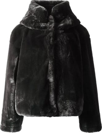 Perfect Moment Giacca in pelliccia sintetica con cappuccio - Nero