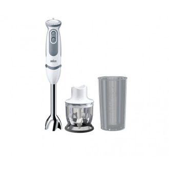 Braun Multiquick 9 Multiquick 5 Vario Mq 5220 Wh 0,6 L Batidora De Inmersi&oacute;n 1000 W Gris, Acero Inoxidable, Blanco