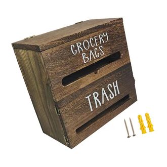 OEM Soporte De Madera Bicolor Para Bolsas De Basura