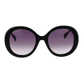 Max Mara MA-1064944 Round Acetate Sunglasses - Black