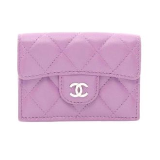 Chanel Pre-owned Wallets, female, Purple, Size: ONE SIZE Pre-owned Classic Small Flap Wallet Matelasse