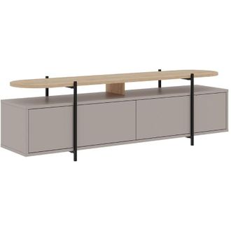 Calicosy Mobile TV 4 ante e piedi in metallo L160 cm - Hinoa