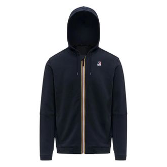 K-Way K-Way, Zip-throughs, male, Blue, Size: XL Prosper Poly Cotton Full-Zip Hoodie