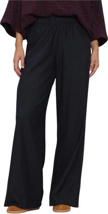 By-Bar Amsterdam Broeken, Dames, Blauw, XL, Dames Broeken Celin Pinstripe Pants