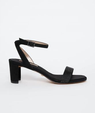 Pelle Moda Womens Moira Heeled Sandal In Black