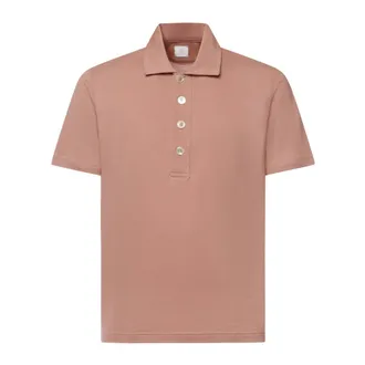 Eleventy Polo Shirts, male, Pink, Size: 2XL Polo Shirt
