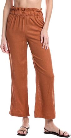 WeWoreWhat Paperbag Linen-Blend Pant