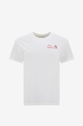 MC2 Saint Barth Besticktes Jersey-Rundhalsoberteil