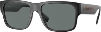 Burberry Knight Zonnebril - Heren - Zonnebrillen - Zwart - 57 MM - Accessoires