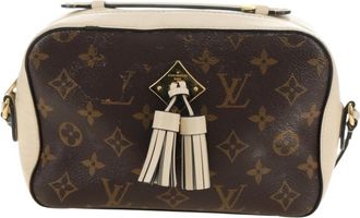 Louis Vuitton Saintonge Monogram Canvas With Leather Brown Canvas Handbag (Pre-Owned)