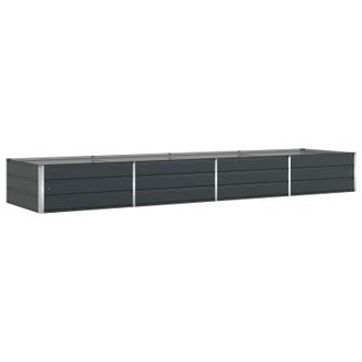 vidaXL Jardinera Antracita 385 X 100 X 45 Cm Acero Galvanizado Vidaxl
