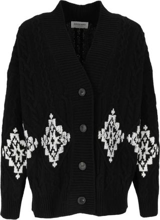 Ermanno Scervino Cardigan - Dames - Vesten - Zwart - M - Wol - Truien & Vesten
