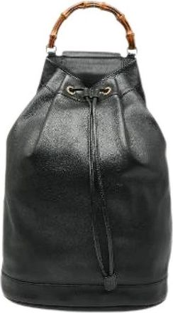 Gucci Pre-owned Bucket Bags, female, Black, Size: ONE SIZE Pre-owned Bucket Bag