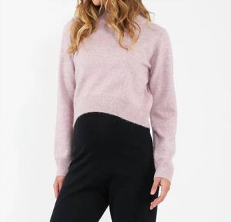 Ripe Tia Crop Knit Sweater In Pink