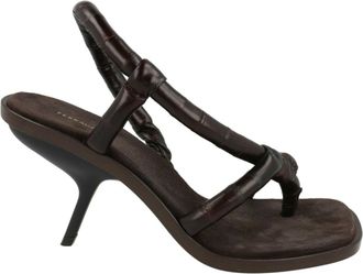 Ferragamo Fleur Leather Sandals