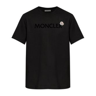 Moncler Heren, Tops, Zwart, Maat: S Katoen