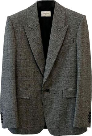 Saint Laurent Flannel Single-Breasted Jacket