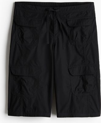 H&M Cargo-Bermudashorts - Schwarz