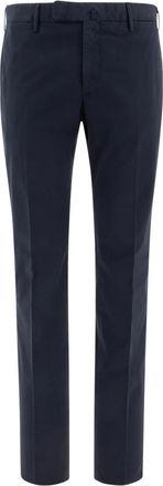 Incotex Stijlvolle Blauwe Broek voor Mannen - Heren - Chinos - Blauw - S - Katoen - Broeken