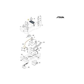 STIGA Sports Teclado Para Robot Cortac&eacute;sped Modelos A1000 A1500 Original Stiga 381800401/1