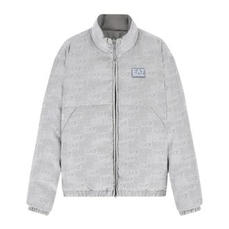 Emporio Armani Giacca Trapuntata con Logo - - Jackets - Uomo - Grigio - XS
