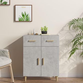 Berkfield Home Sideboard Concrete Grey 69.5x34x90 cm Engineered Wood
