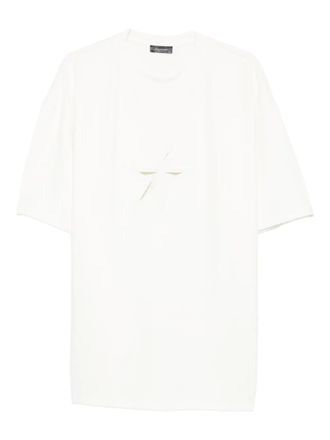 MUGLER T-shirt met uitgesneden ster - Wit