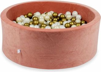 OEM Piscina Seca 110x40cm Velvet Soft Canyon Clay Con 500 Bolas: Oro Claro, Opalescente, Oro Viejo