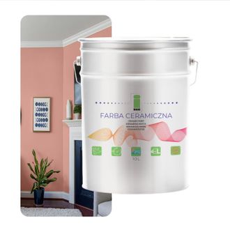 OEM Pintura Cer&aacute;mica Para Paredes, Lavable, Rosa Polvo, 10 L, Resistente A Las Manchas