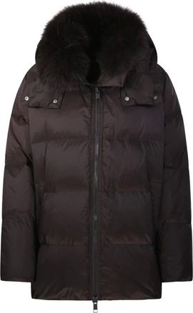 Yves Salomon Dames, Jassen, Bruin, Maat: M Viscose