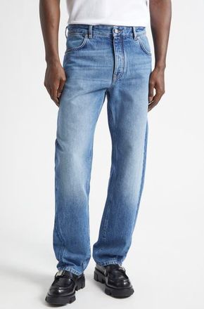 Givenchy Couture Seam Straight Leg Jeans in Medium Blue at Nordstrom, Size 36