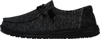 Hey Dude Womens Wendy Sox Shoe In Micro Total Black