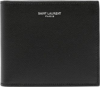 Saint Laurent Paris East/West Bi-Fold Wallet In Grain De Poudre Leather Accessories