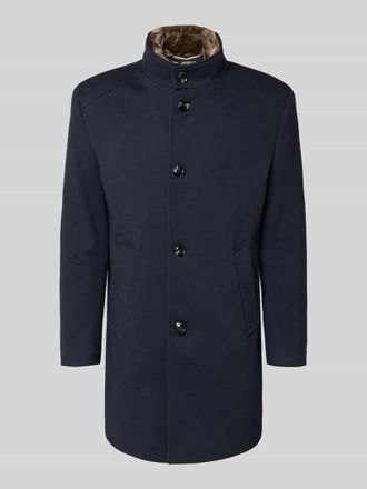 Bugatti Mantel mit Stehkragen in Marine, Gr&ouml;&szlig;e 26