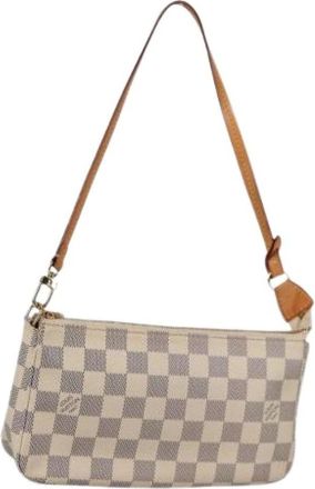 Louis Vuitton Pre-owned Shoulder Bags, female, White, Size: ONE SIZE Pre-owned Canvas louis-vuitton-bags