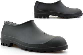 Generic Womens/Mens Garden Shoes Size 5 Womens Wellie Shoes Size 9 Mens Gardening Shoe Ladies Slip On Welly Gardener Shoe Sizes 3-11 Black/Green 10 UK