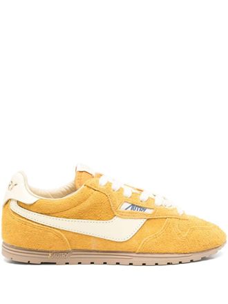 Autry Suede Sneakers In Yellow