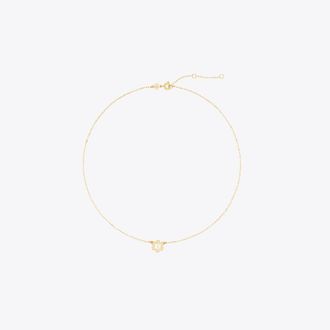 Tory Burch Womens Forget Me Not Pendant Necklace, One Size