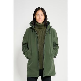 Stutterheim Stockholm Matte Winter Coat in Green at Nordstrom, Size X-Large