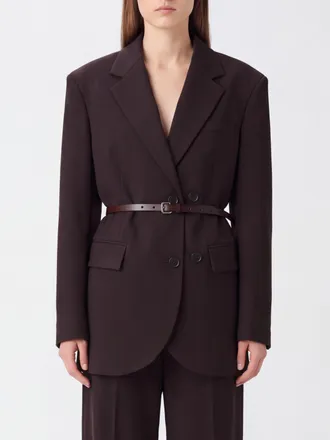P.A.R.O.S.H. P. A.R. O.S. H. Blazer corto monopetto in lana con cintura regolabile in vita